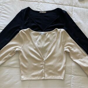 zara button up top bundle🖤